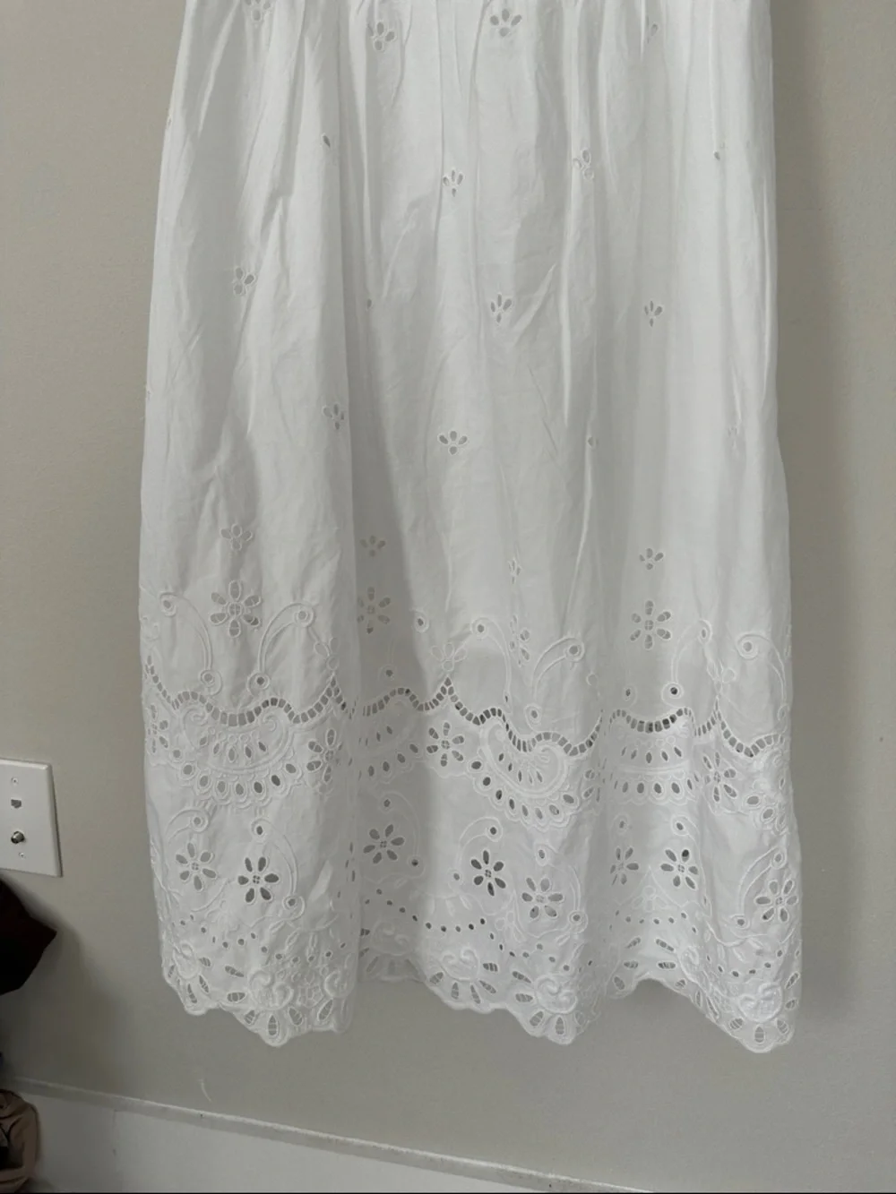 NWT Stunning Talbots White Eyelet Midi Dress - Picture 5 of 16